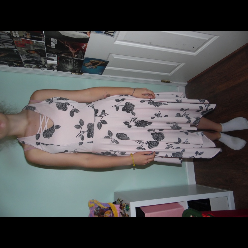 Pastel Pink Rose Dress